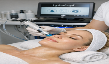 Hydrafacial deep cleansing and hydration facial treatment at Hera Wellness Studio